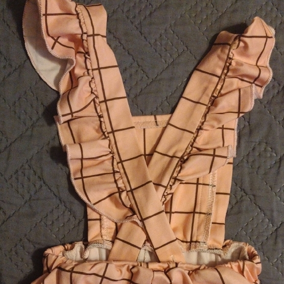 Pink Checkered Overalls - Picture 5 of 5
